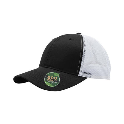 Mega Cap 6901MR Recycled Polyester Twill Trucker Cap