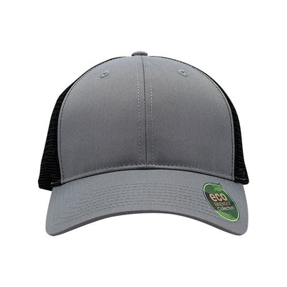 Mega Cap 6901MR Recycled Polyester Twill Trucker Cap