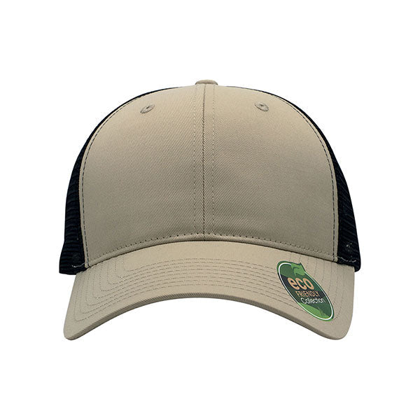 Mega Cap 6901MR Recycled Polyester Twill Trucker Cap