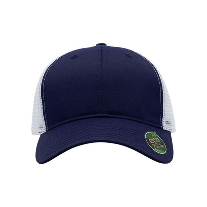 Mega Cap 6901MR Recycled Polyester Twill Trucker Cap