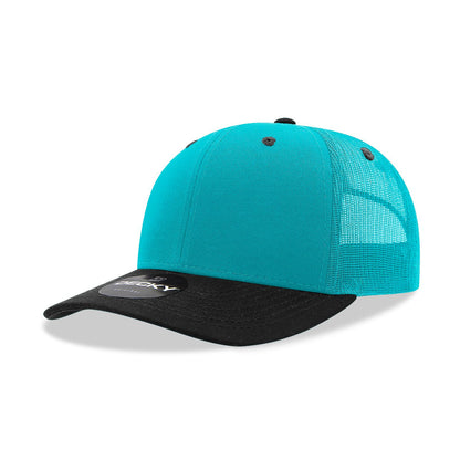 Decky 6021 Classic Trucker Hat, 6 Panel Mid Profile Trucker Cap (Colors 2 of 2) - Blank