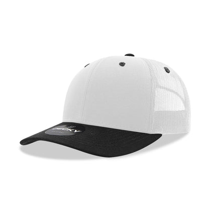 Decky 6021 Classic Trucker Hat, 6 Panel Mid Profile Trucker Cap (Colors 2 of 2) - Blank