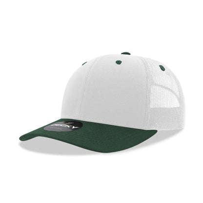 Decky 6021 Classic Trucker Hat, 6 Panel Mid Profile Trucker Cap (Colors 2 of 2) - Blank