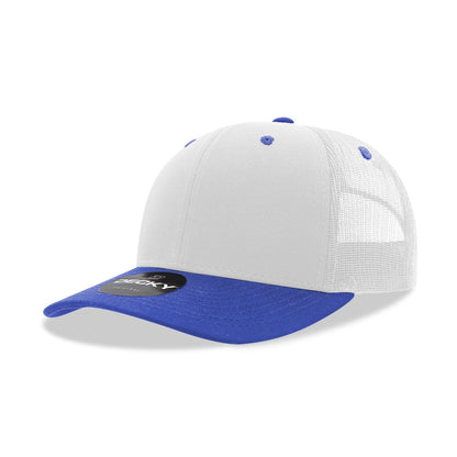 Decky 6021 Classic Trucker Hat, 6 Panel Mid Profile Trucker Cap (Colors 2 of 2) - Blank