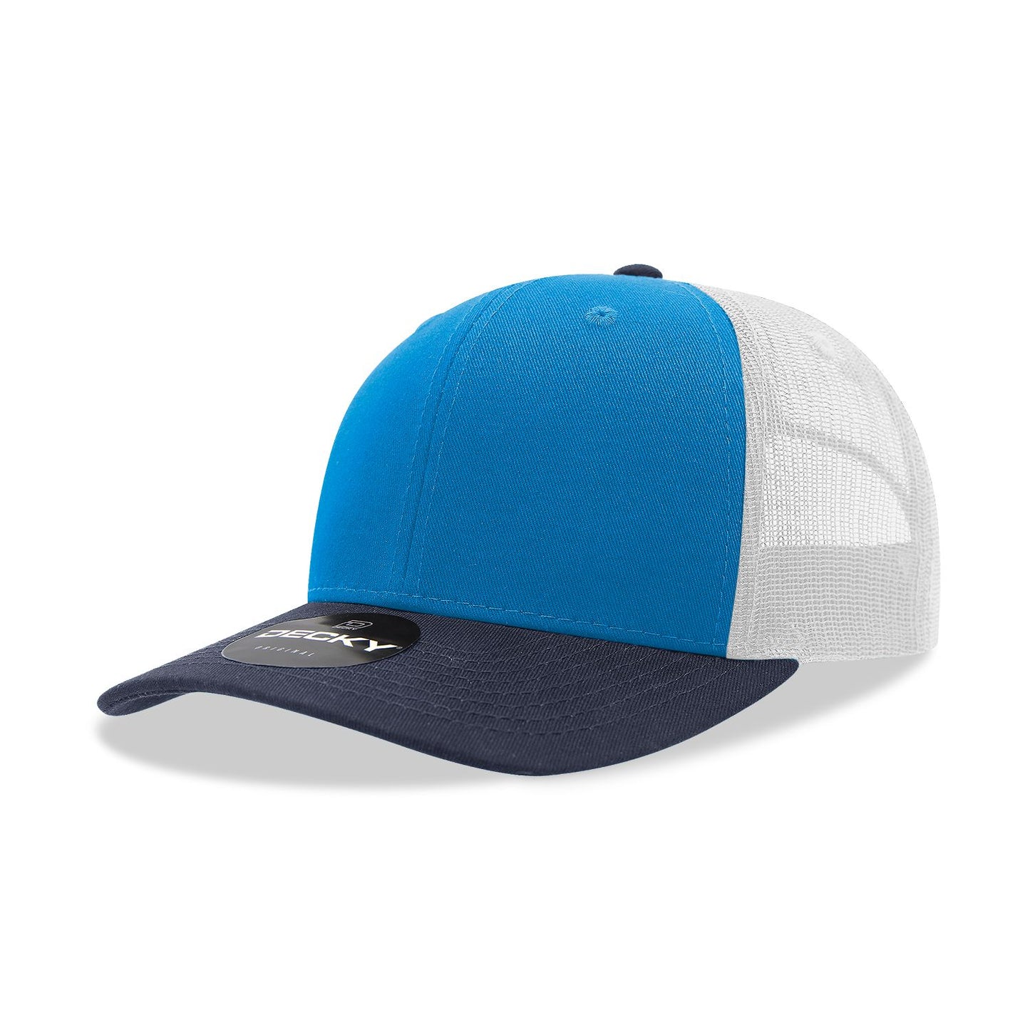 Decky 6021 Classic Trucker Hat, 6 Panel Mid Profile Trucker Cap (Colors 2 of 2) - Blank