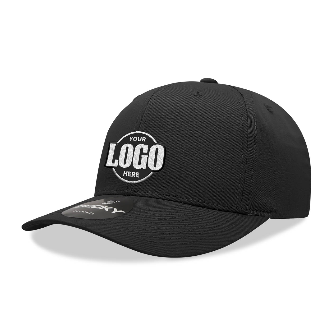 Custom Embroidered Decky 6022 - 6-Panel Mid Profile, Structured Cotton/Poly Blend Cap