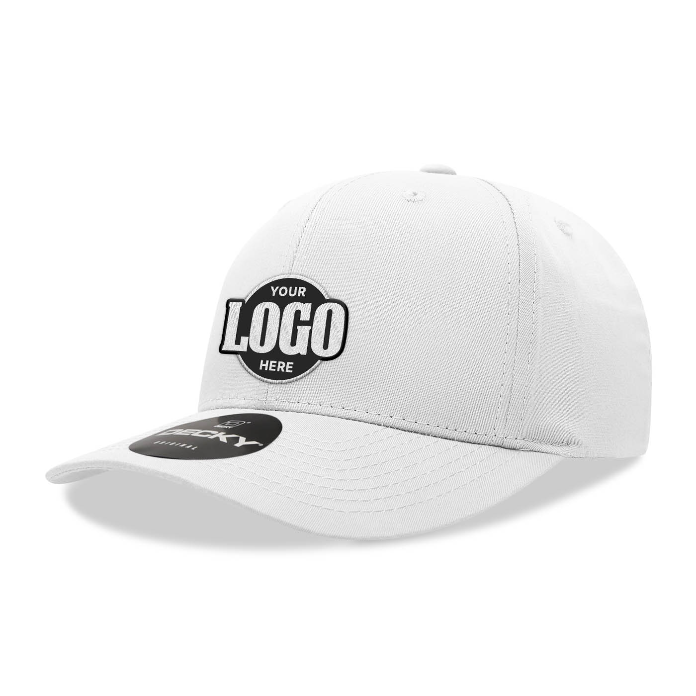 Custom Embroidered Decky 6022 - 6-Panel Mid Profile, Structured Cotton/Poly Blend Cap