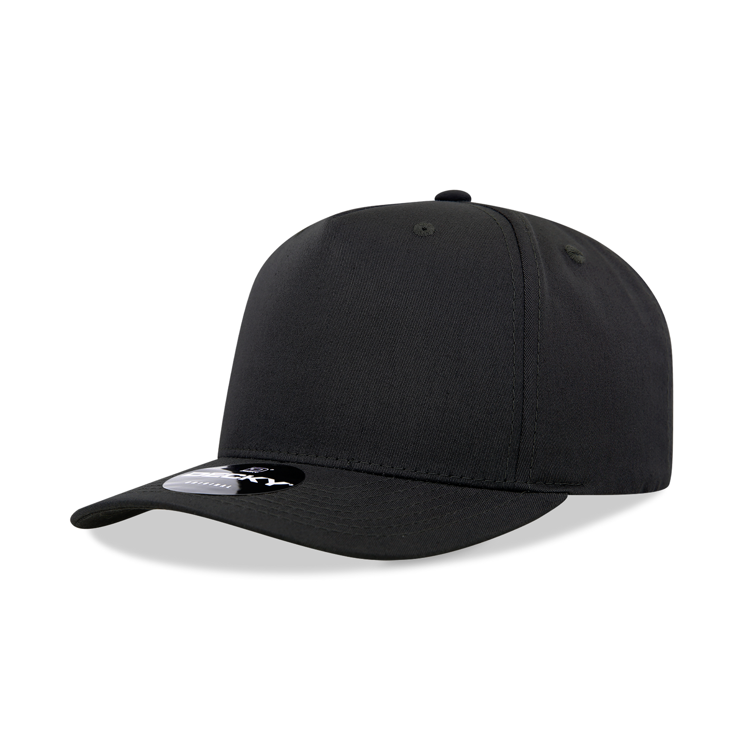 Decky 6024 5 Panel Mid Profile Structured Cotton/Poly Blend Cap - Blank