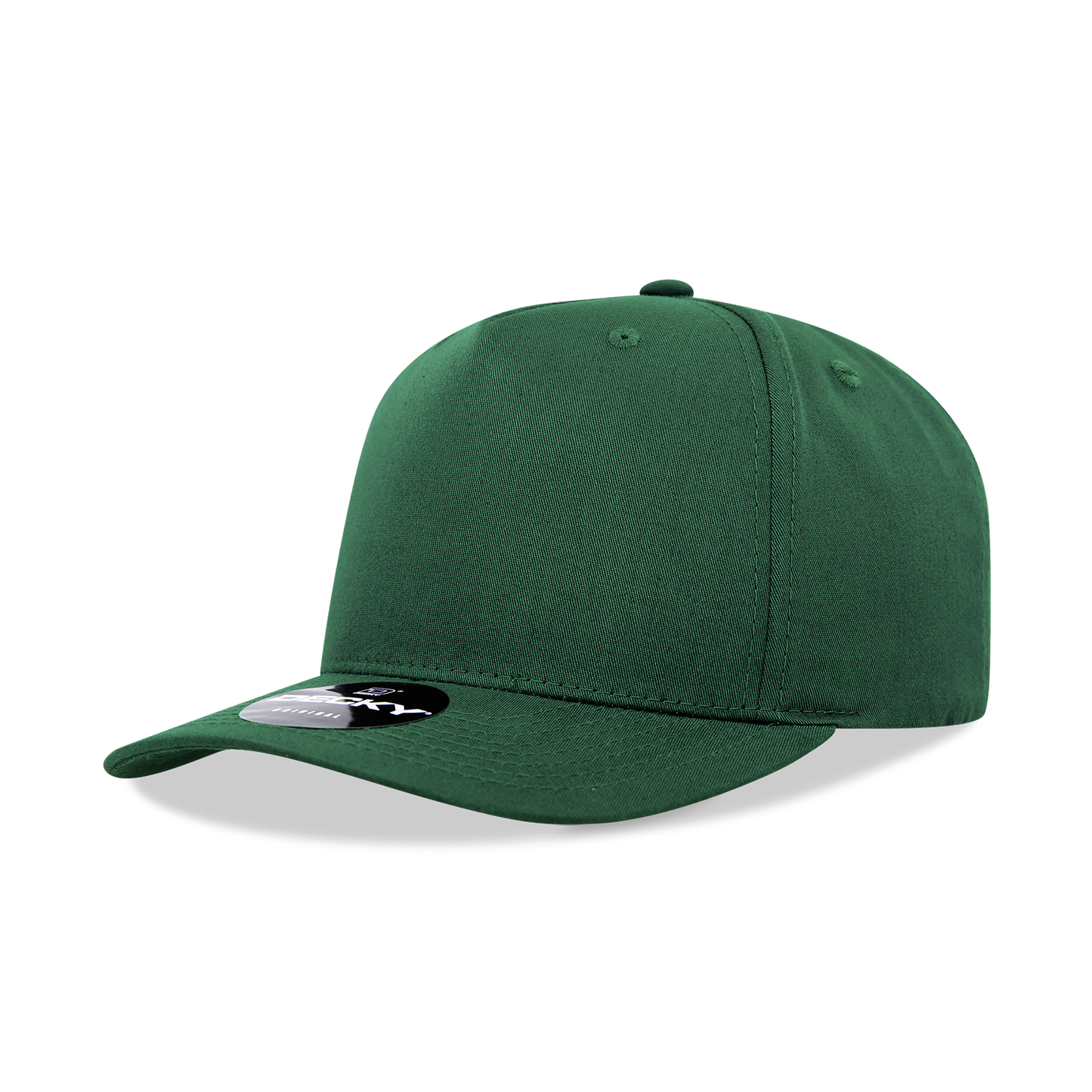 Decky 6024 5 Panel Mid Profile Structured Cotton/Poly Blend Cap - Blank