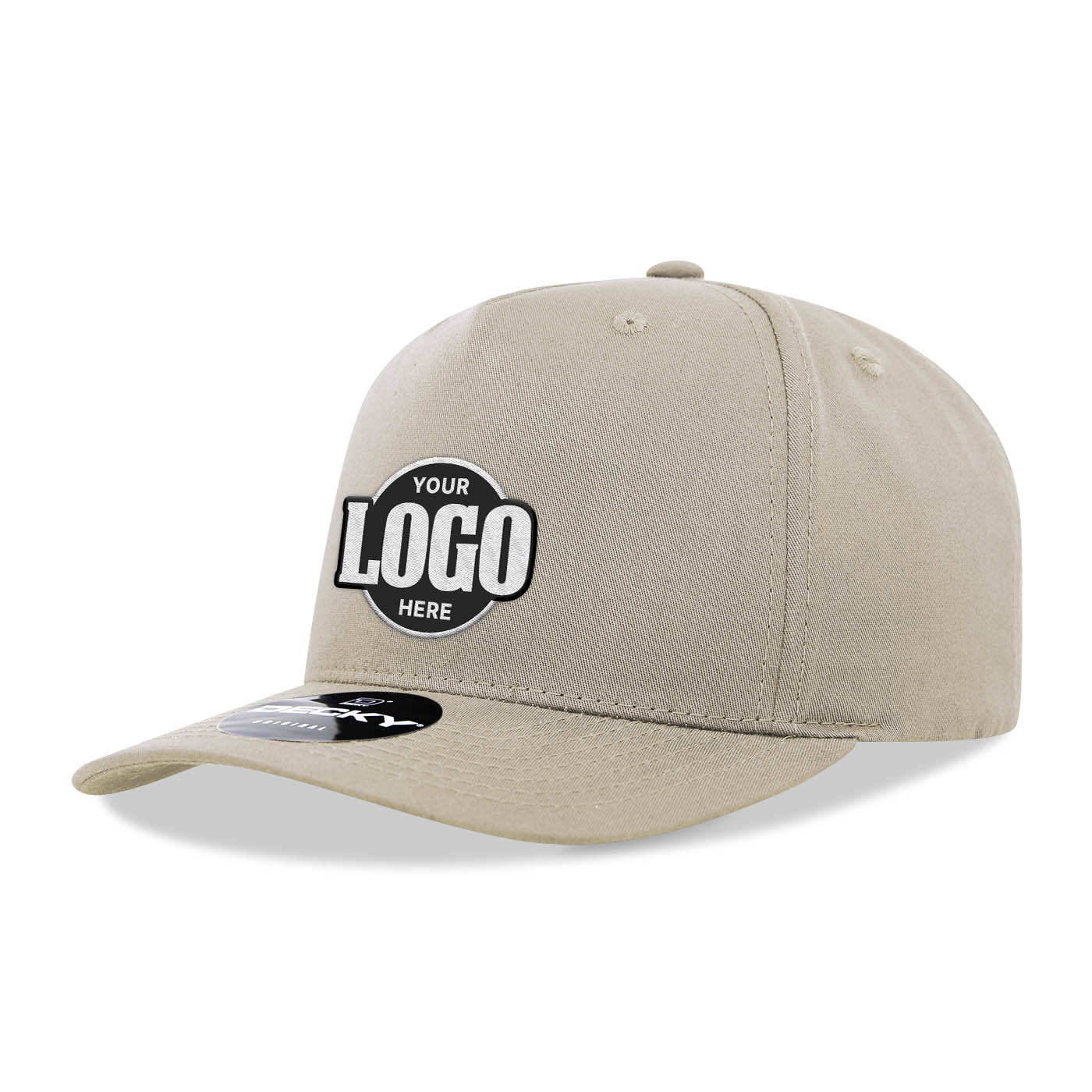 Custom Embroidered Decky 6024 - 5 Panel Mid Profile, Structured Cotton/Poly Blend Cap