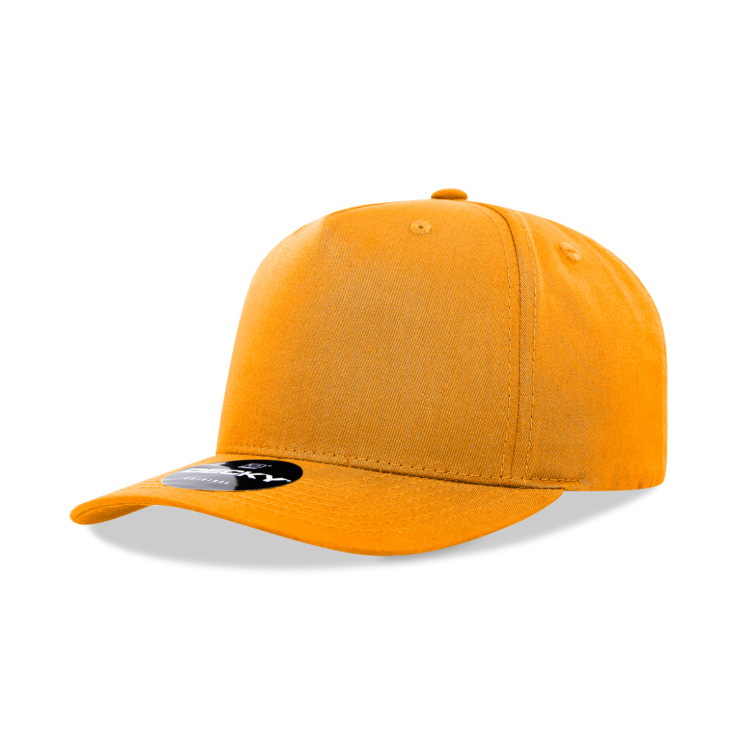 Decky 6024 5 Panel Mid Profile Structured Cotton/Poly Blend Cap - Blank