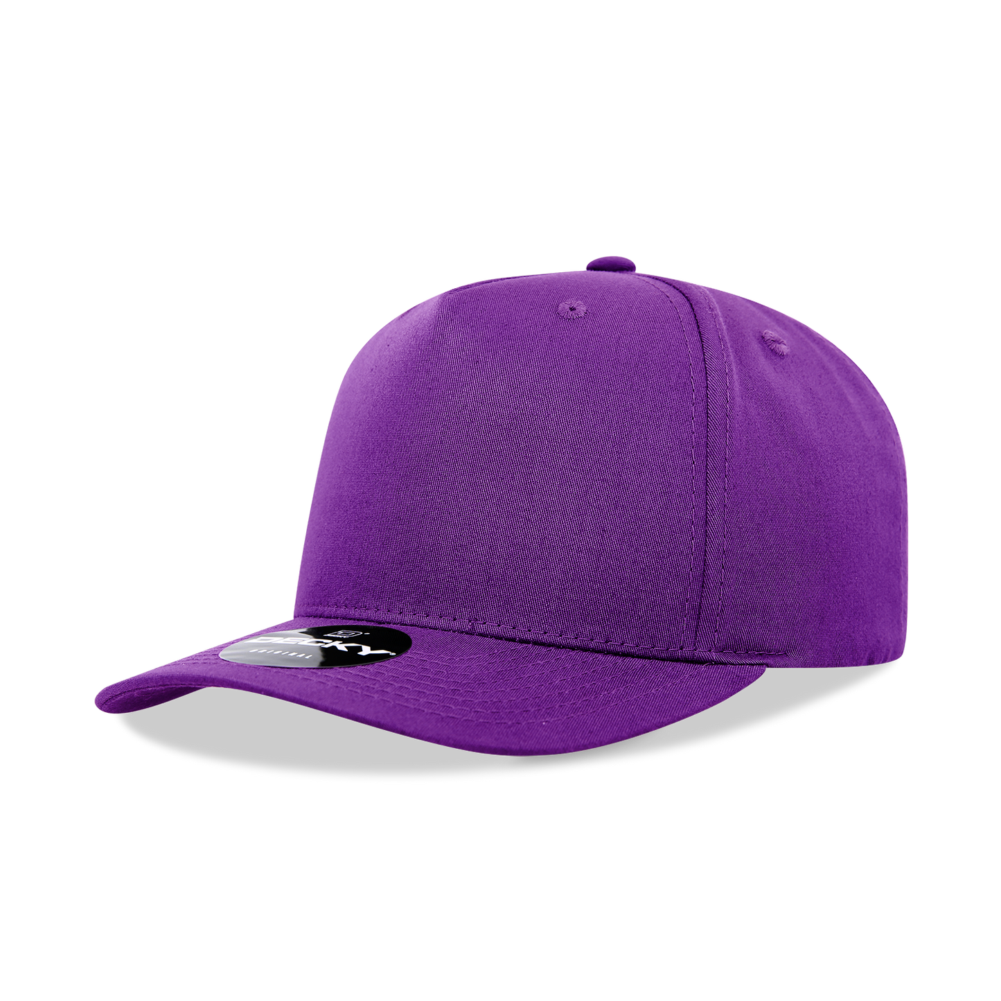Decky 6024 5 Panel Mid Profile Structured Cotton/Poly Blend Cap - Blank