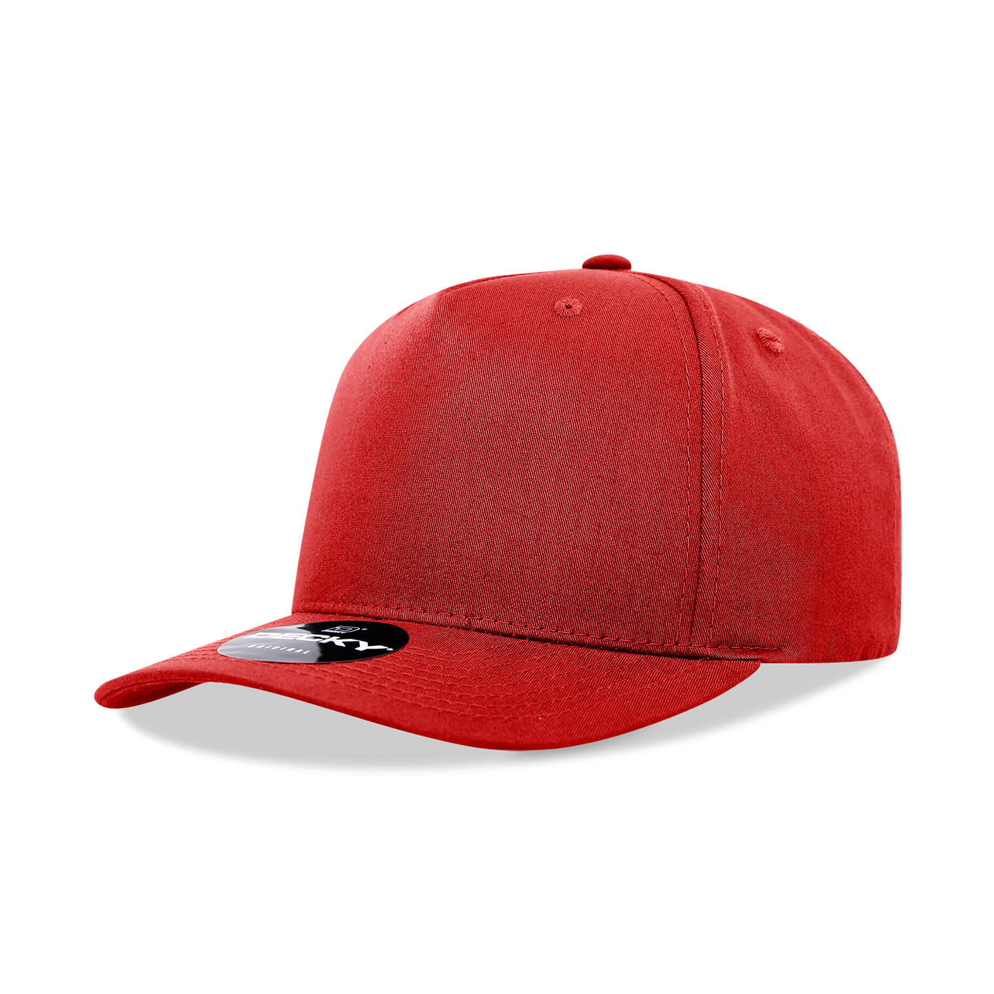 Decky 6024 5 Panel Mid Profile Structured Cotton/Poly Blend Cap - Blank