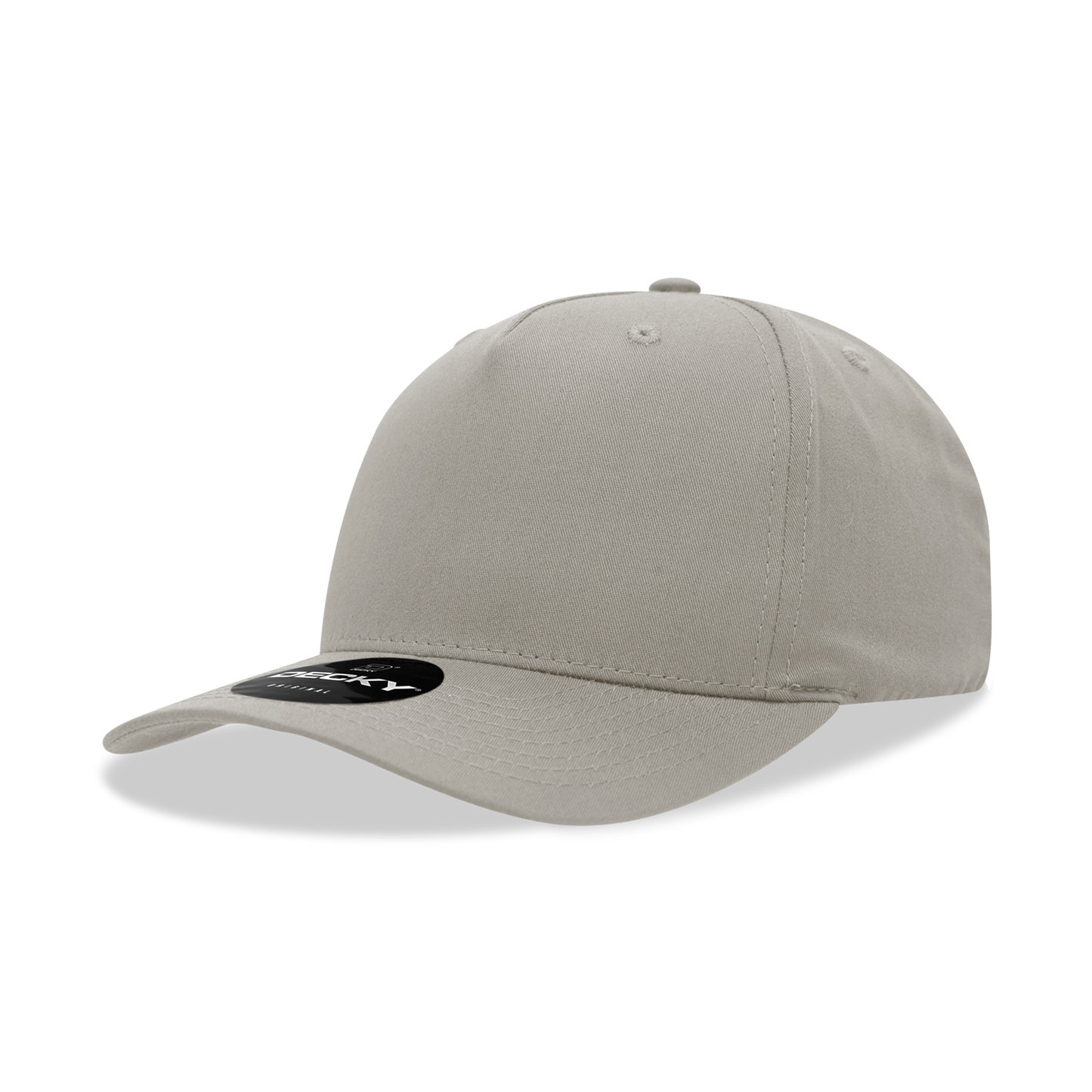 Decky 6024 5 Panel Mid Profile Structured Cotton/Poly Blend Cap - Blank