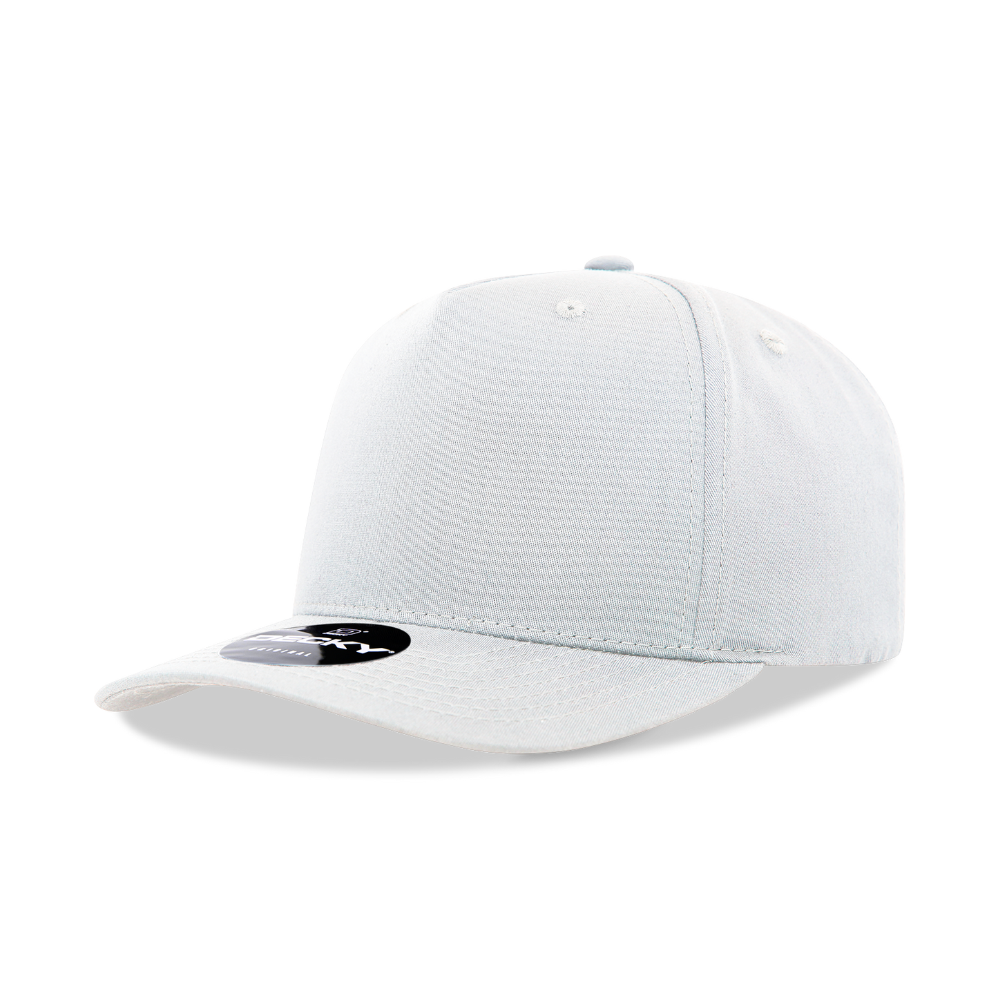Decky 6024 5 Panel Mid Profile Structured Cotton/Poly Blend Cap - Blank