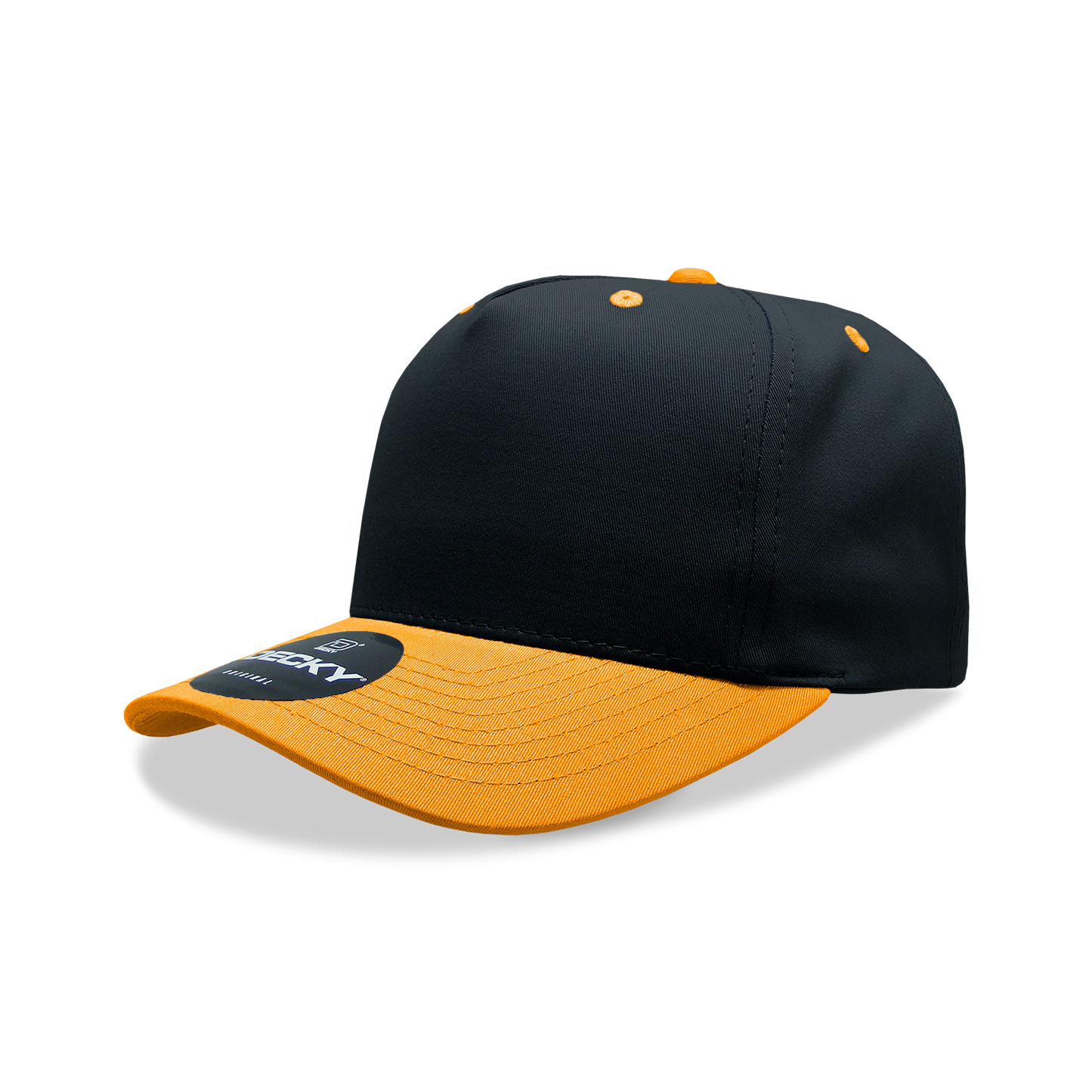 Decky 6024 5 Panel Mid Profile Structured Cotton/Poly Blend Cap - Blank