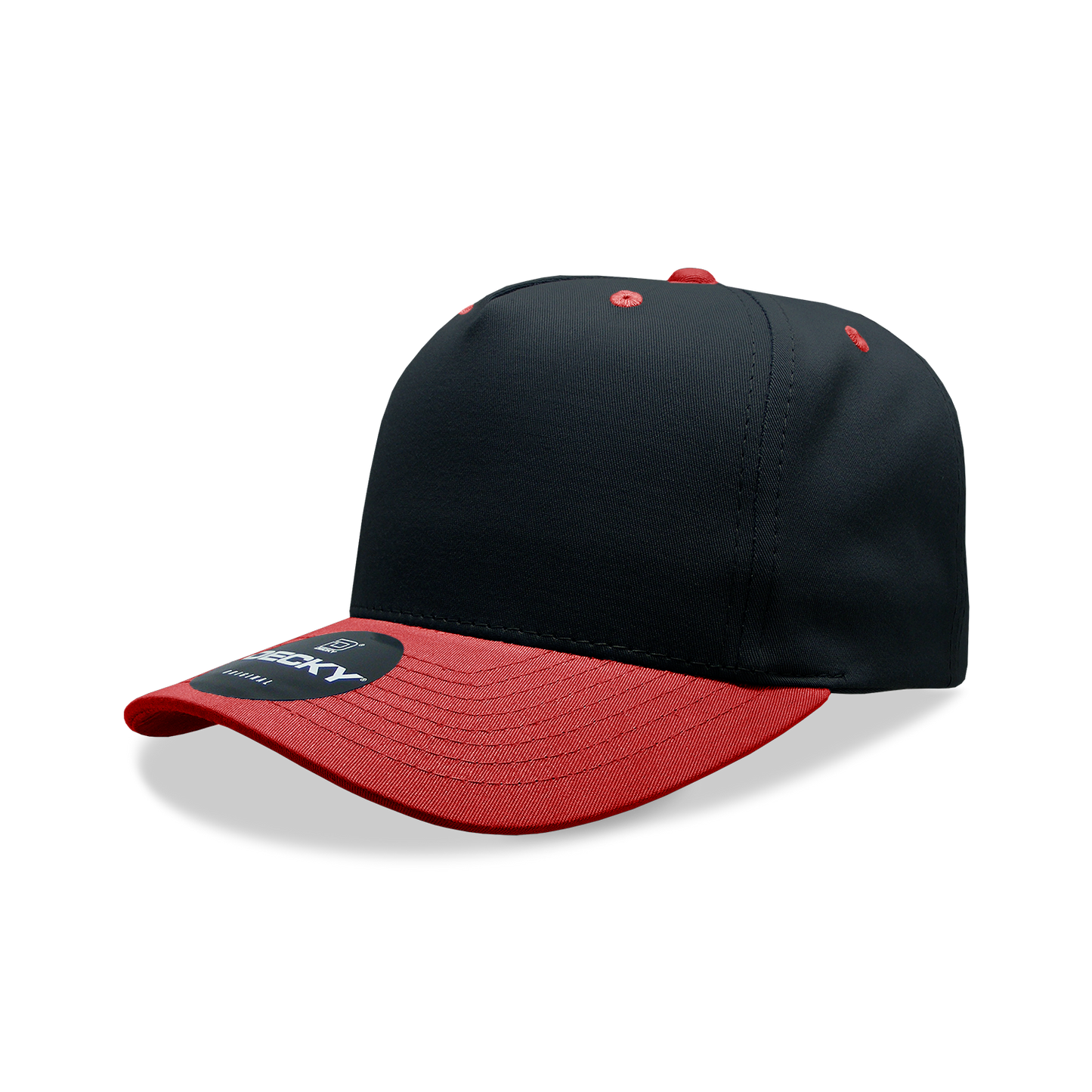 Decky 6024 5 Panel Mid Profile Structured Cotton/Poly Blend Cap - Blank