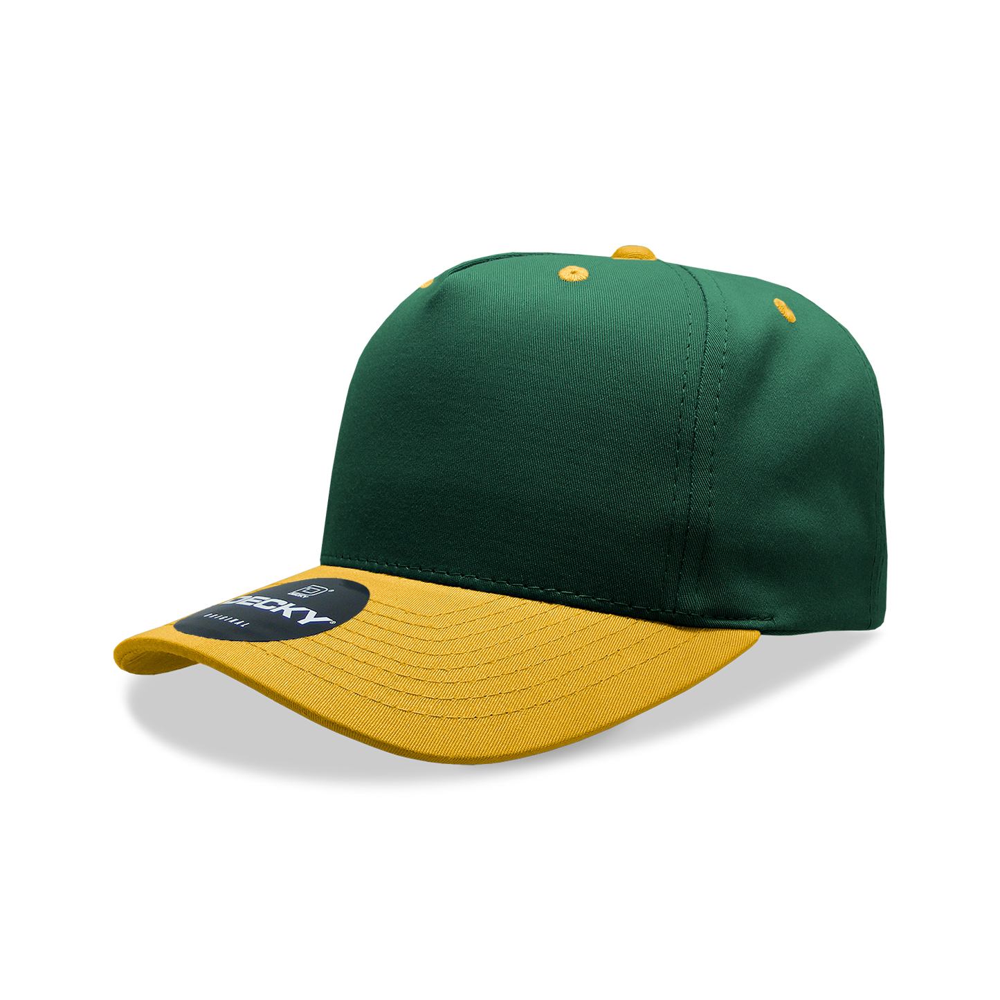 Decky 6024 5 Panel Mid Profile Structured Cotton/Poly Blend Cap - Blank