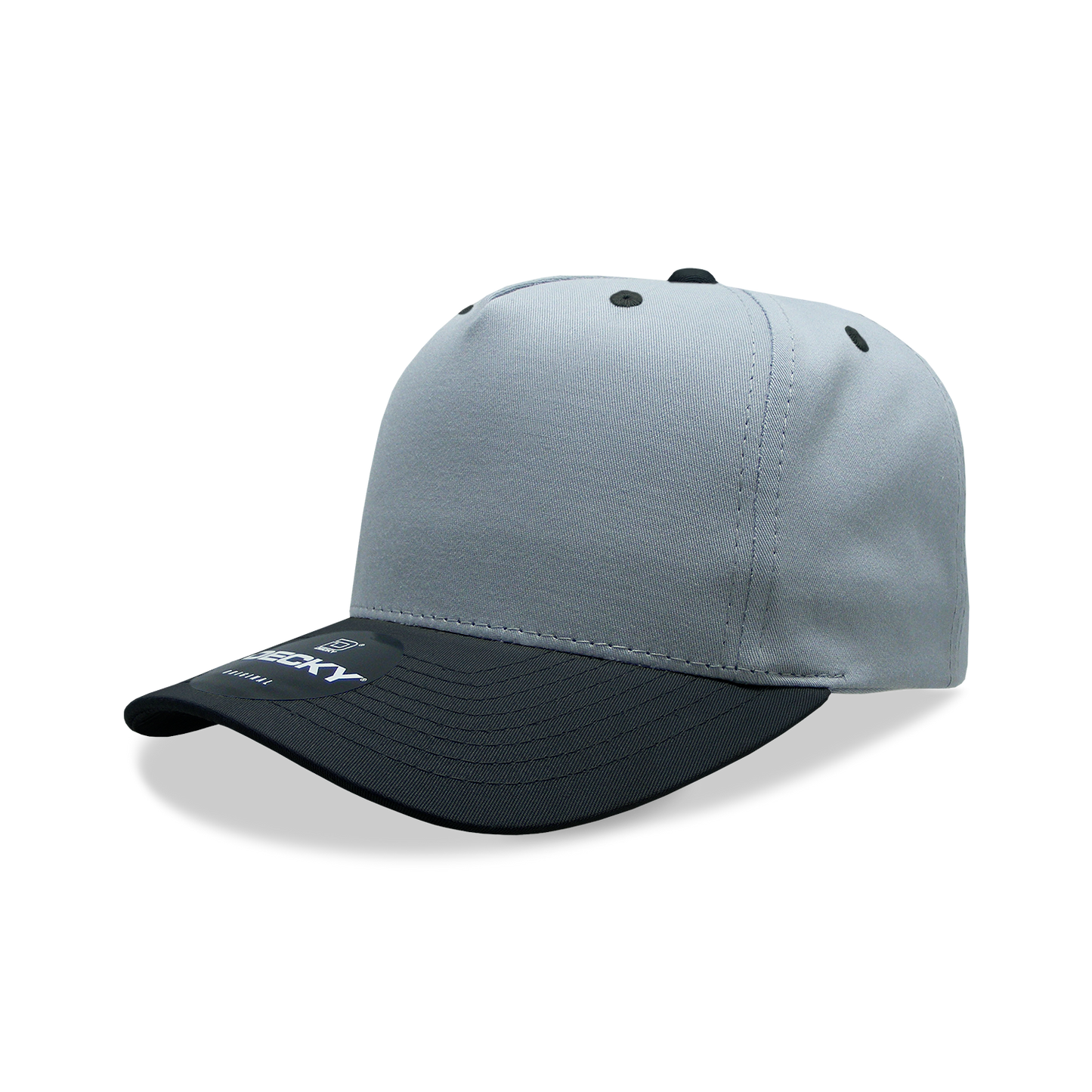 Decky 6024 5 Panel Mid Profile Structured Cotton/Poly Blend Cap - Blank