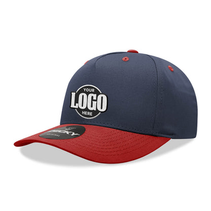 Custom Embroidered Decky 6024 - 5 Panel Mid Profile, Structured Cotton/Poly Blend Cap