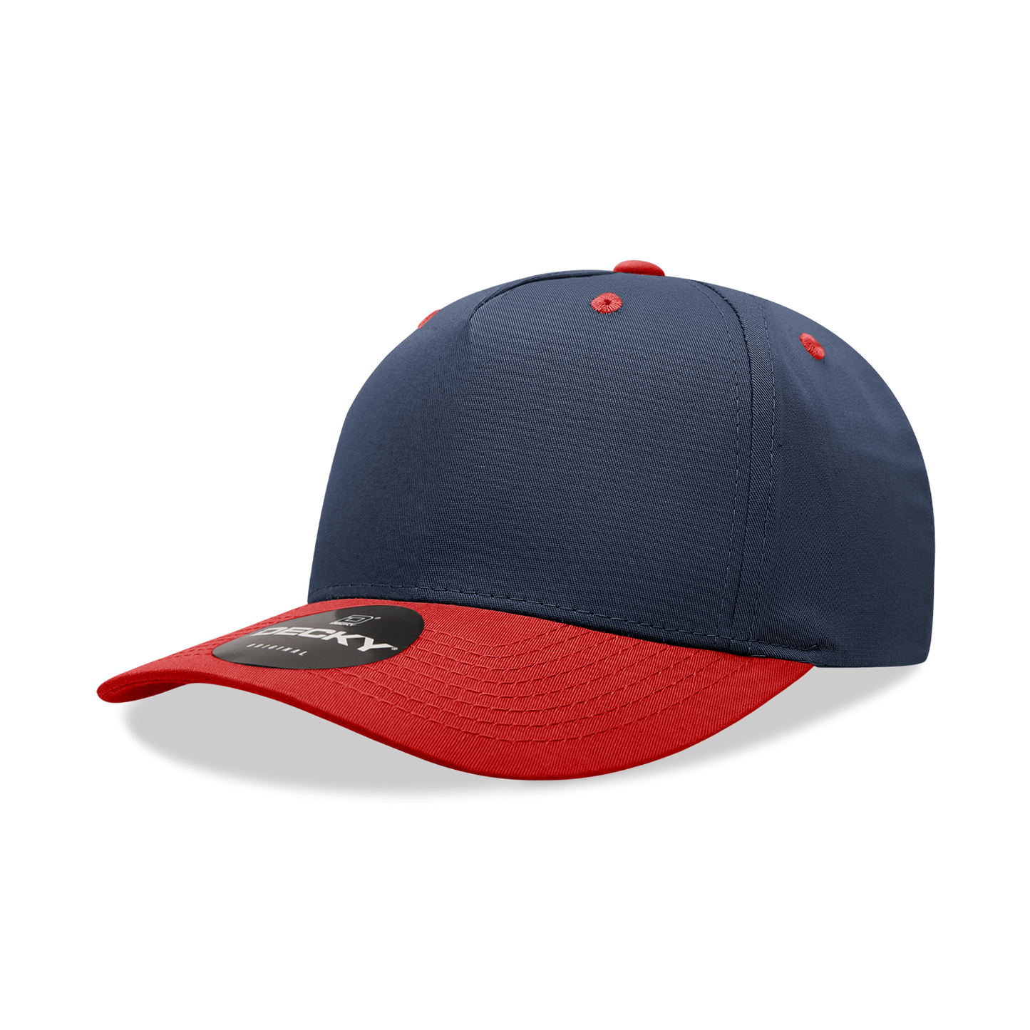 Decky 6024 5 Panel Mid Profile Structured Cotton/Poly Blend Cap - Blank