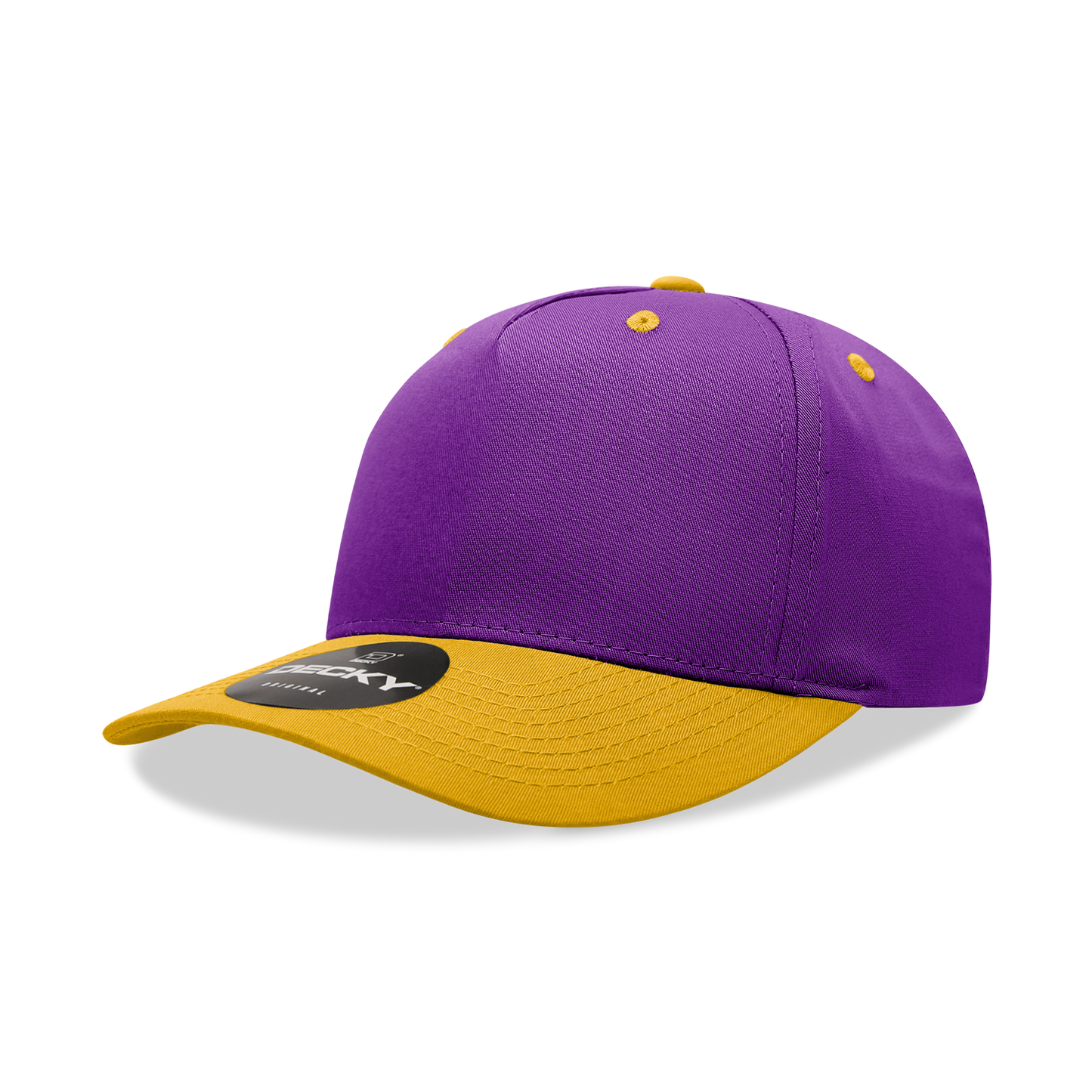Decky 6024 5 Panel Mid Profile Structured Cotton/Poly Blend Cap - Blank