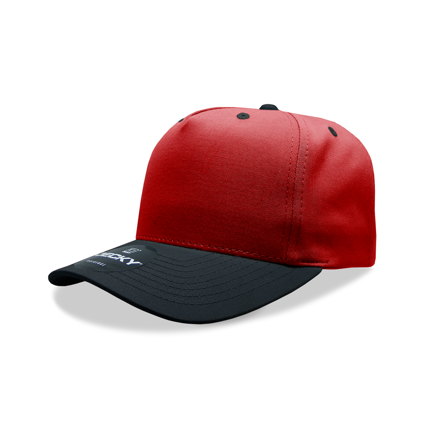 Decky 6024 5 Panel Mid Profile Structured Cotton/Poly Blend Cap - Blank