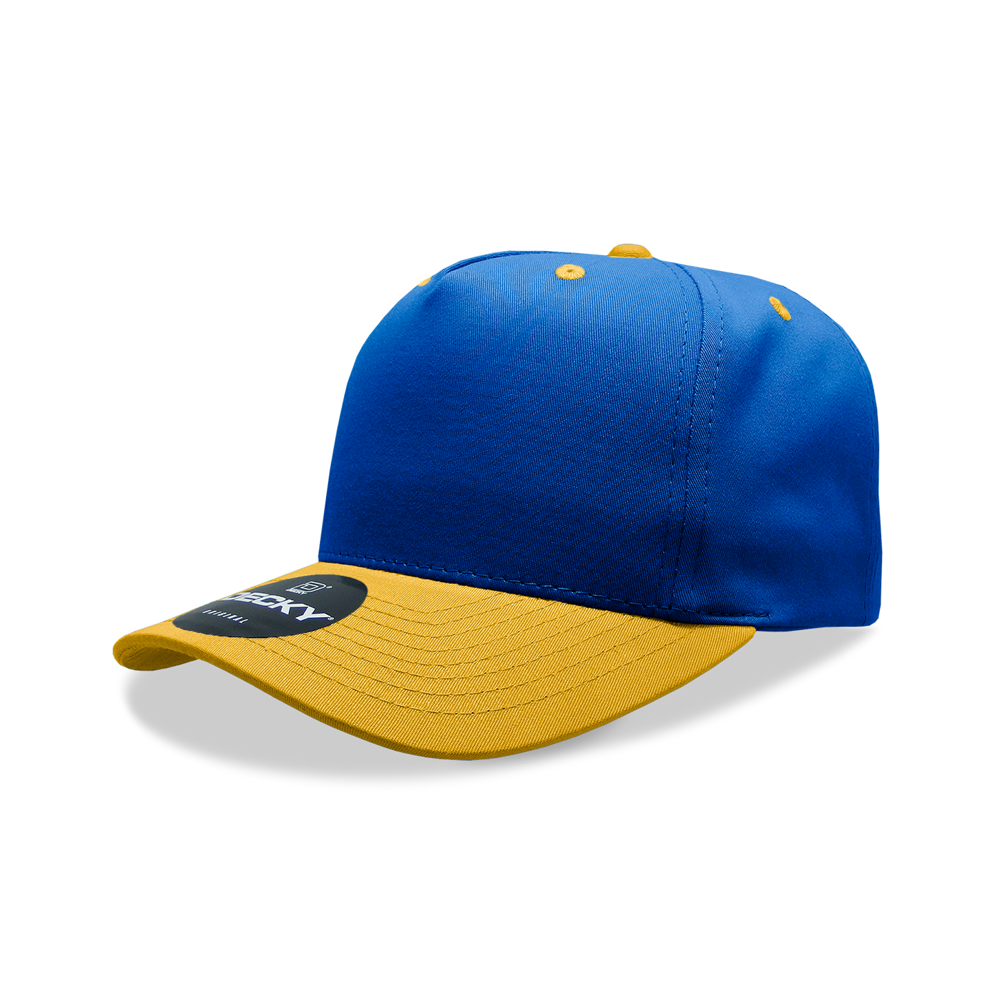 Decky 6024 5 Panel Mid Profile Structured Cotton/Poly Blend Cap - Blank