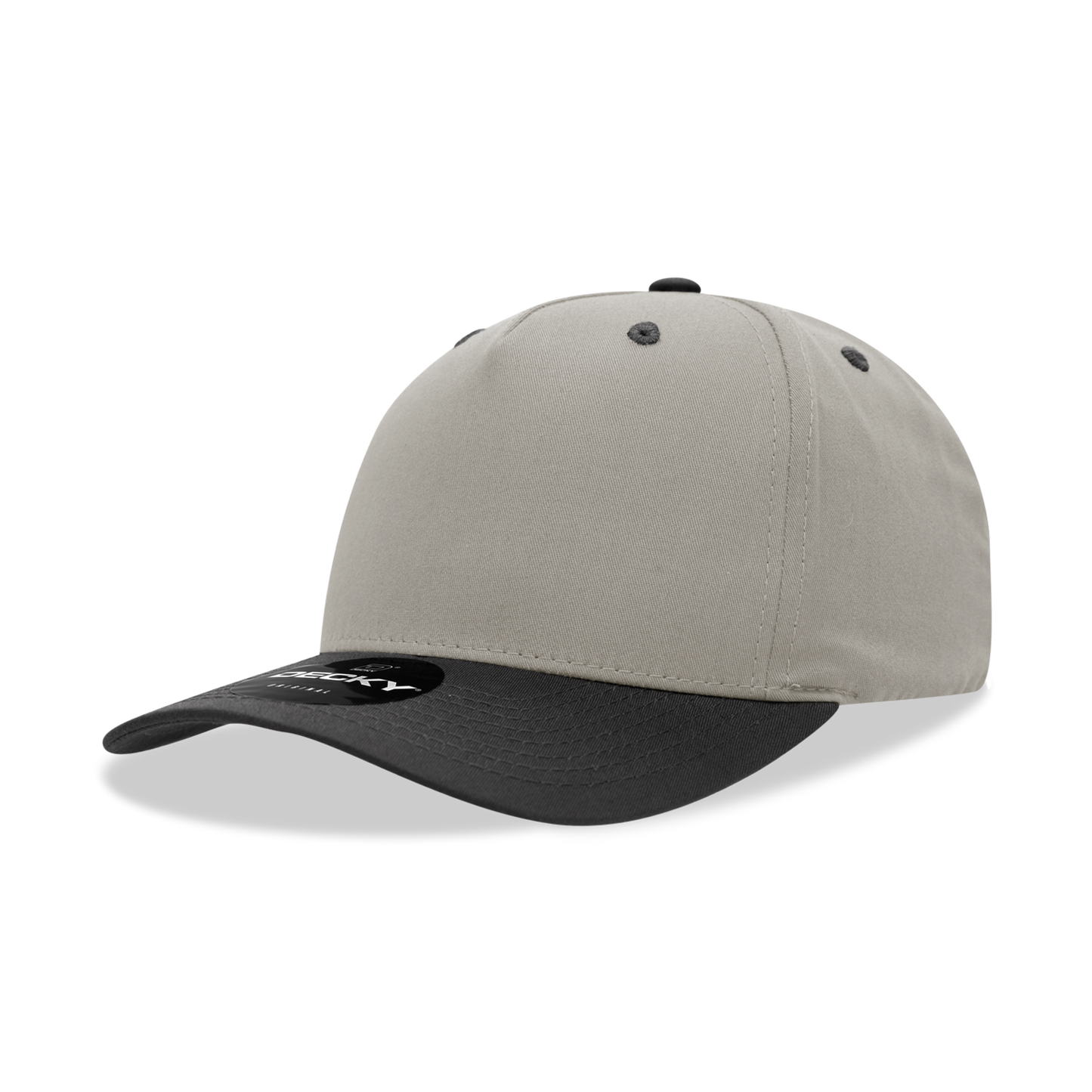 Decky 6024 5 Panel Mid Profile Structured Cotton/Poly Blend Cap - Blank
