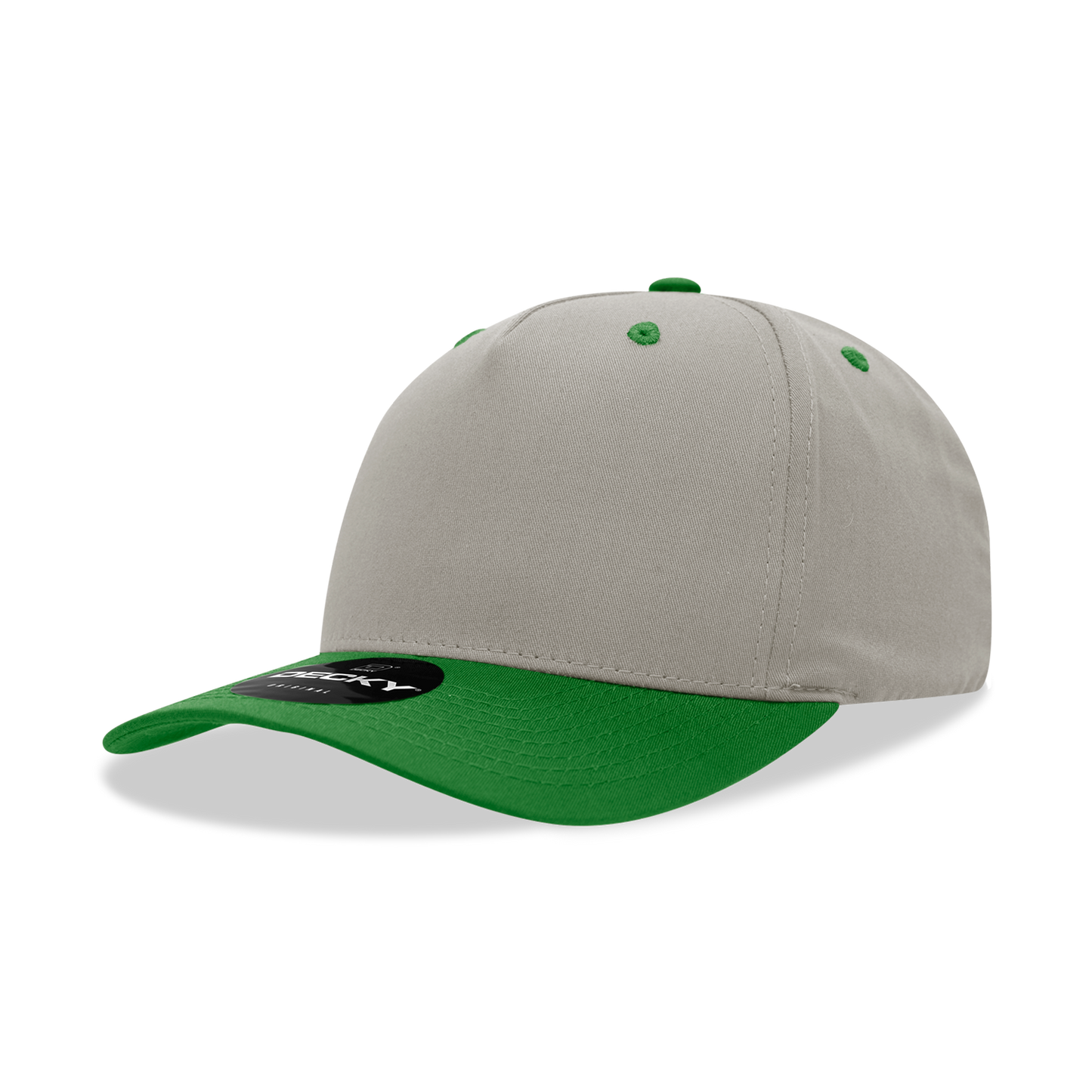 Decky 6024 5 Panel Mid Profile Structured Cotton/Poly Blend Cap - Blank