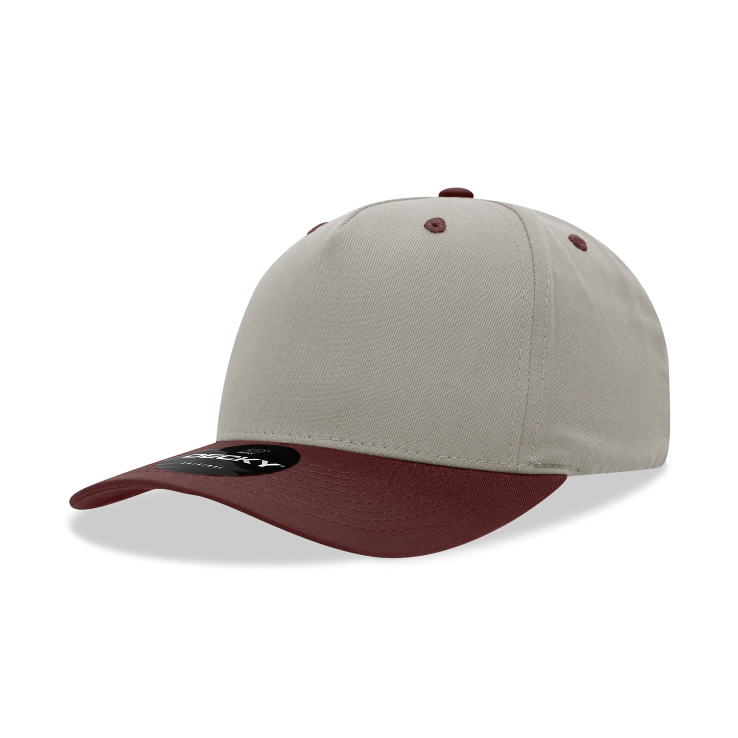 Decky 6024 5 Panel Mid Profile Structured Cotton/Poly Blend Cap - Blank