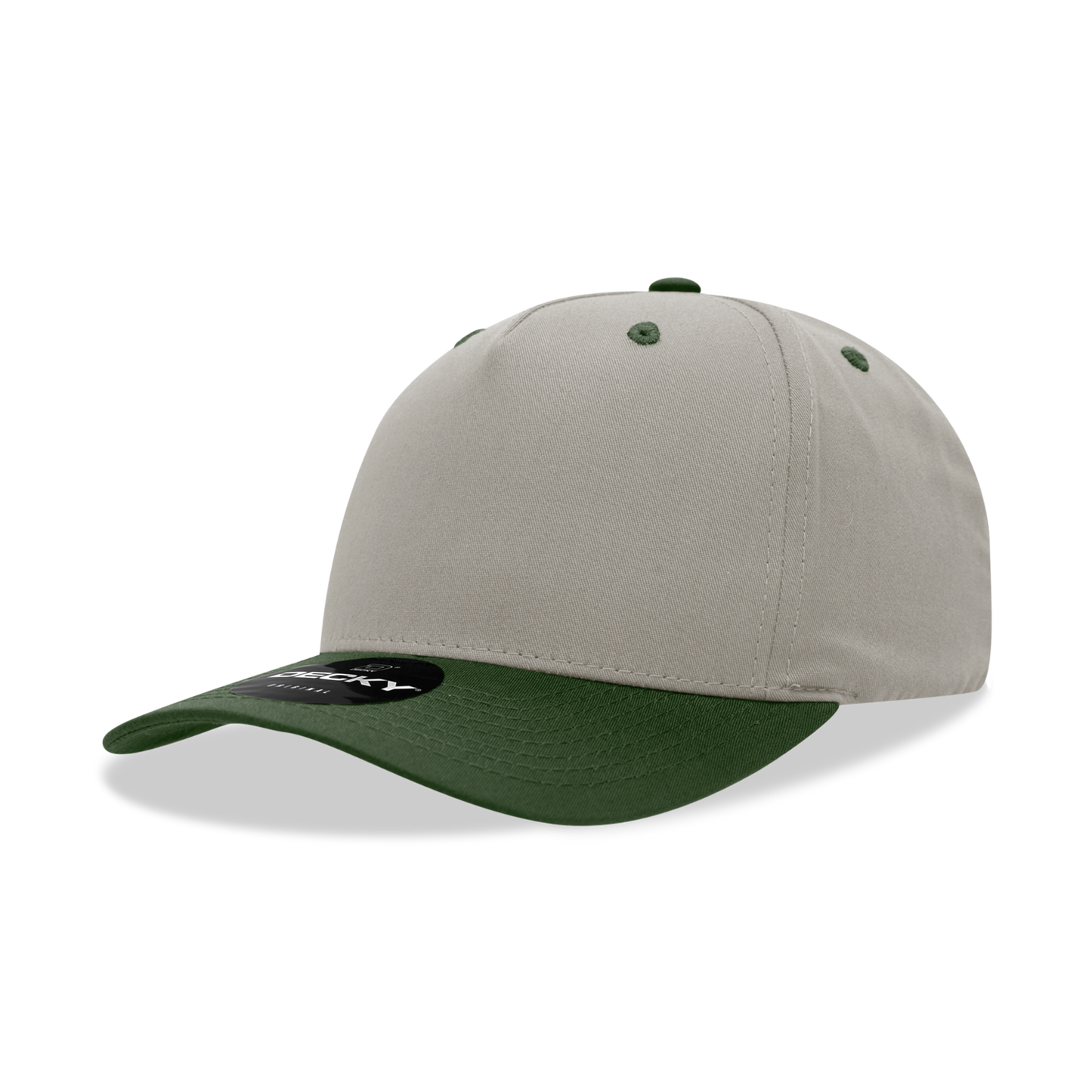 Decky 6024 5 Panel Mid Profile Structured Cotton/Poly Blend Cap - Blank