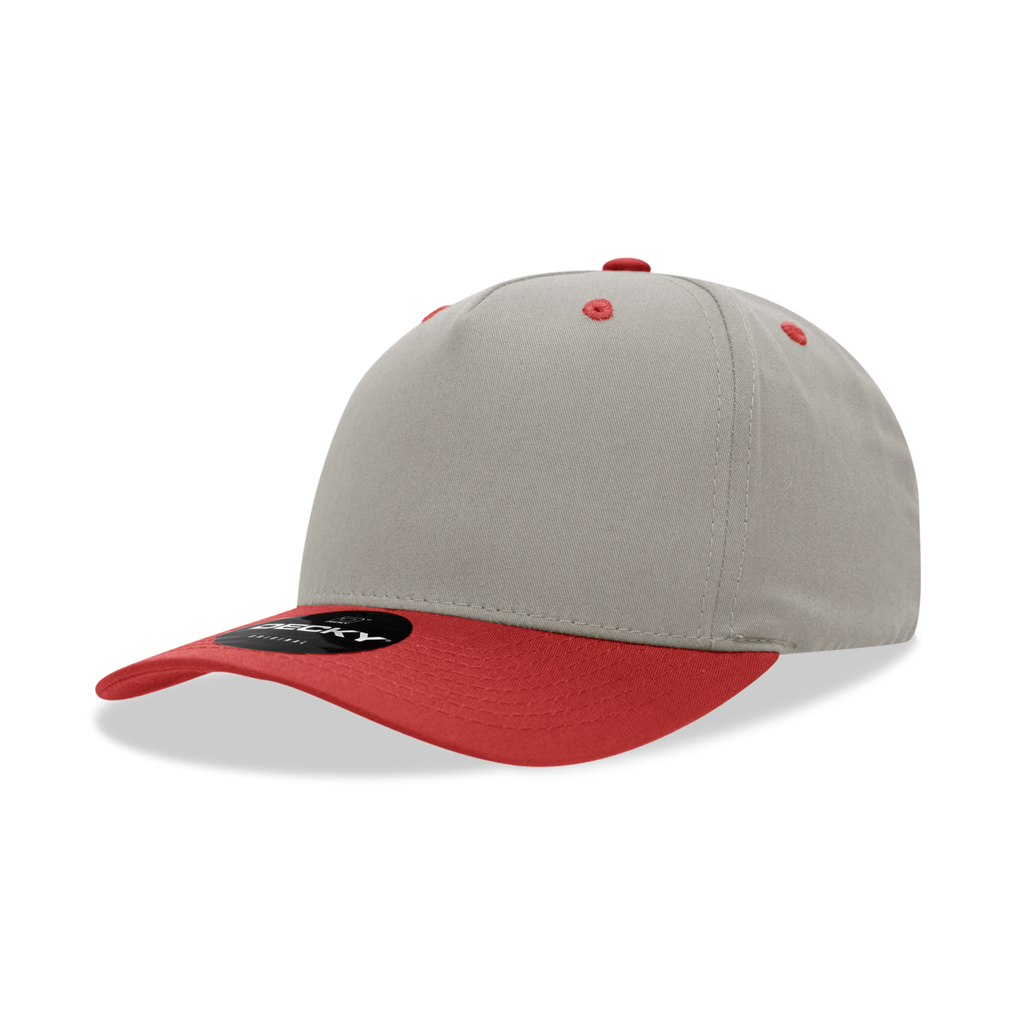 Decky 6024 5 Panel Mid Profile Structured Cotton/Poly Blend Cap - Blank