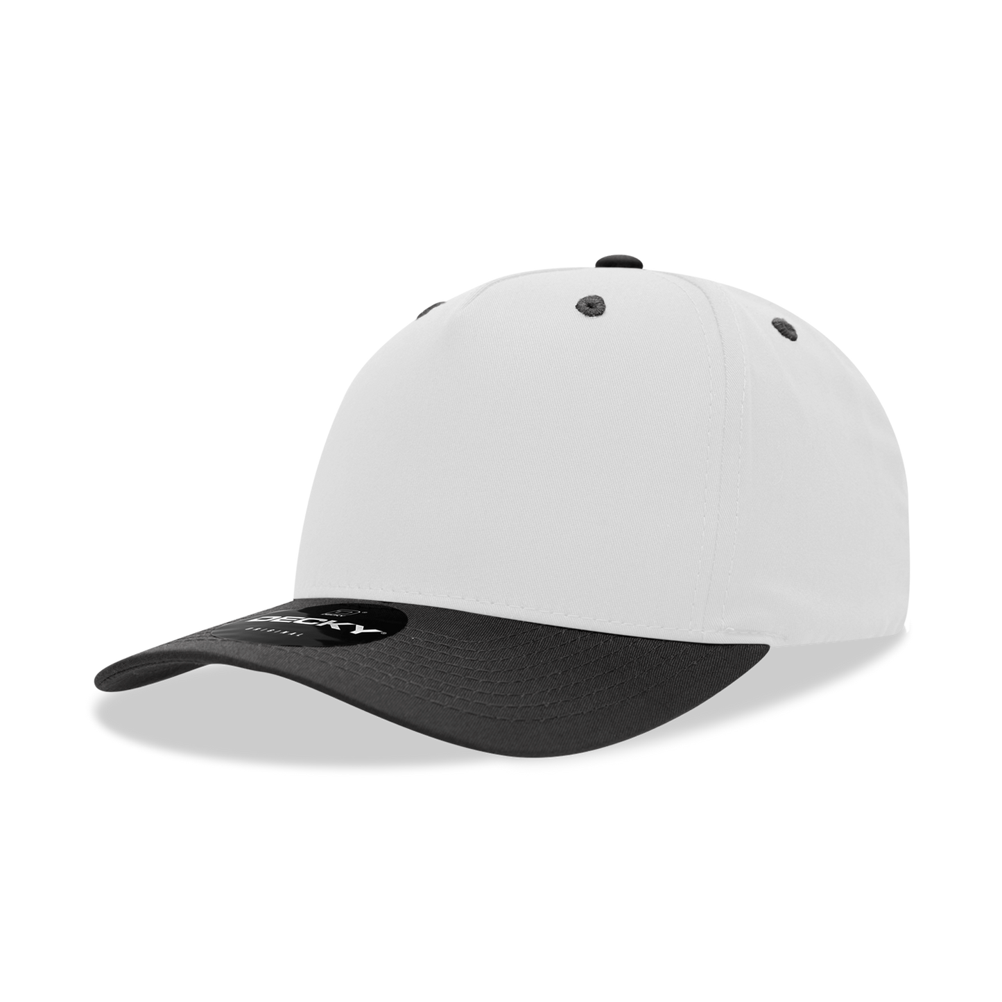 Decky 6024 5 Panel Mid Profile Structured Cotton/Poly Blend Cap - Blank