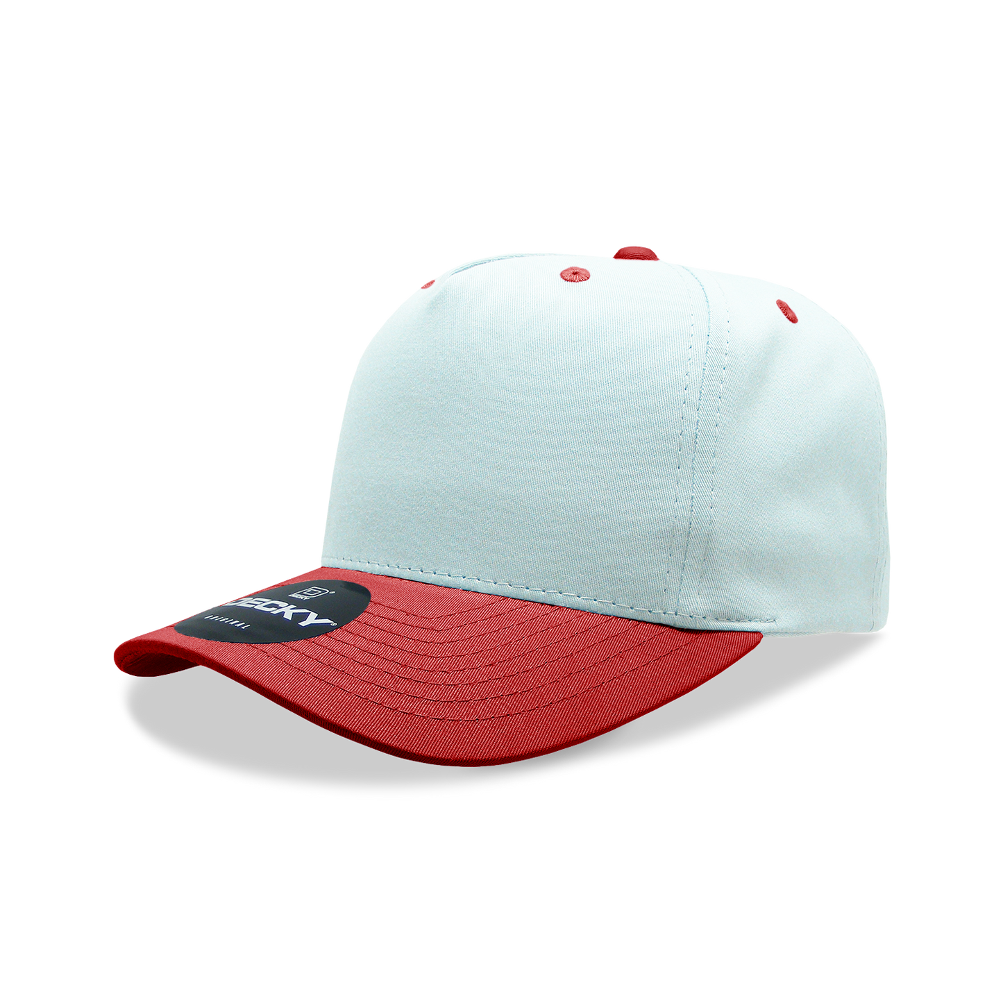 Decky 6024 5 Panel Mid Profile Structured Cotton/Poly Blend Cap - Blank