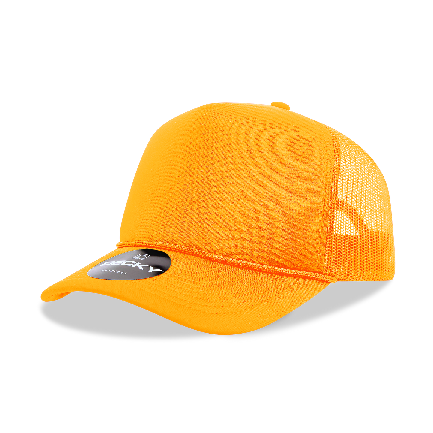 Decky 6025 5 Panel Mid Profile Structured Foam Trucker Hat - Blank