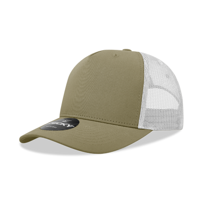 Decky 6030 Classic 5 Panel Retro Trucker Cap - Blank