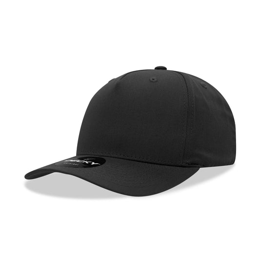 Decky 6038 5 Panel Mid Profile Structured Polyester Cap - Blank