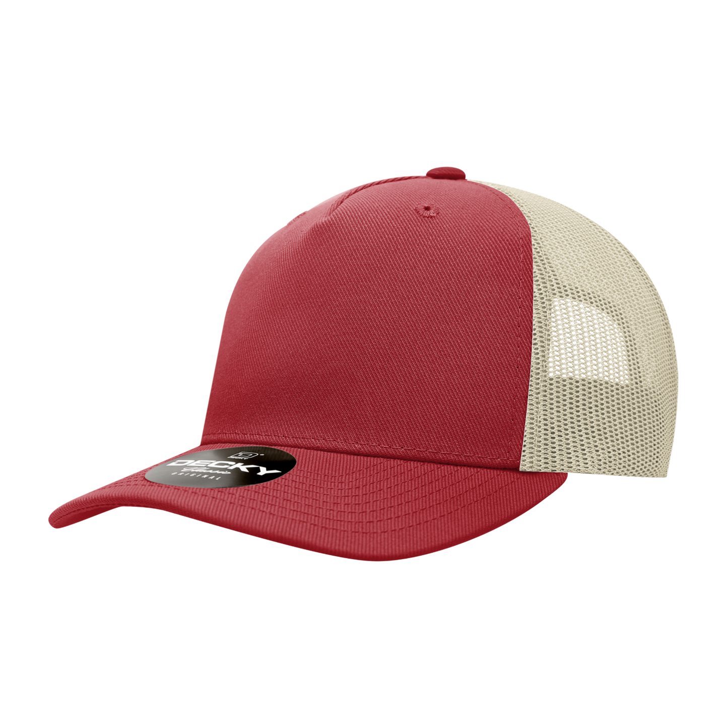 Decky 6039 5 Panel Mid Profile Structured Acrylic/Polyester Trucker Hat