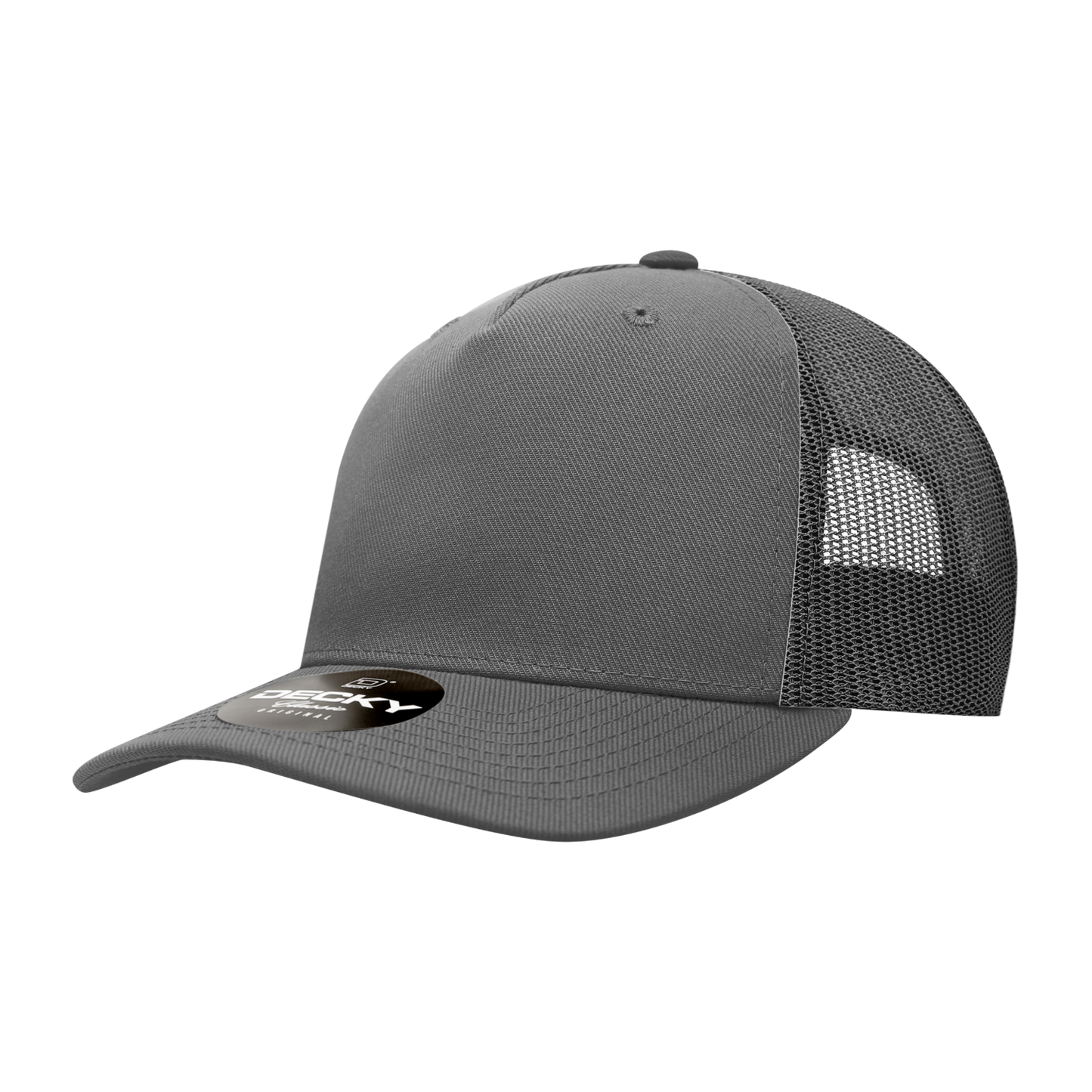 Decky 6039 5 Panel Mid Profile Structured Acrylic/Polyester Trucker Hat
