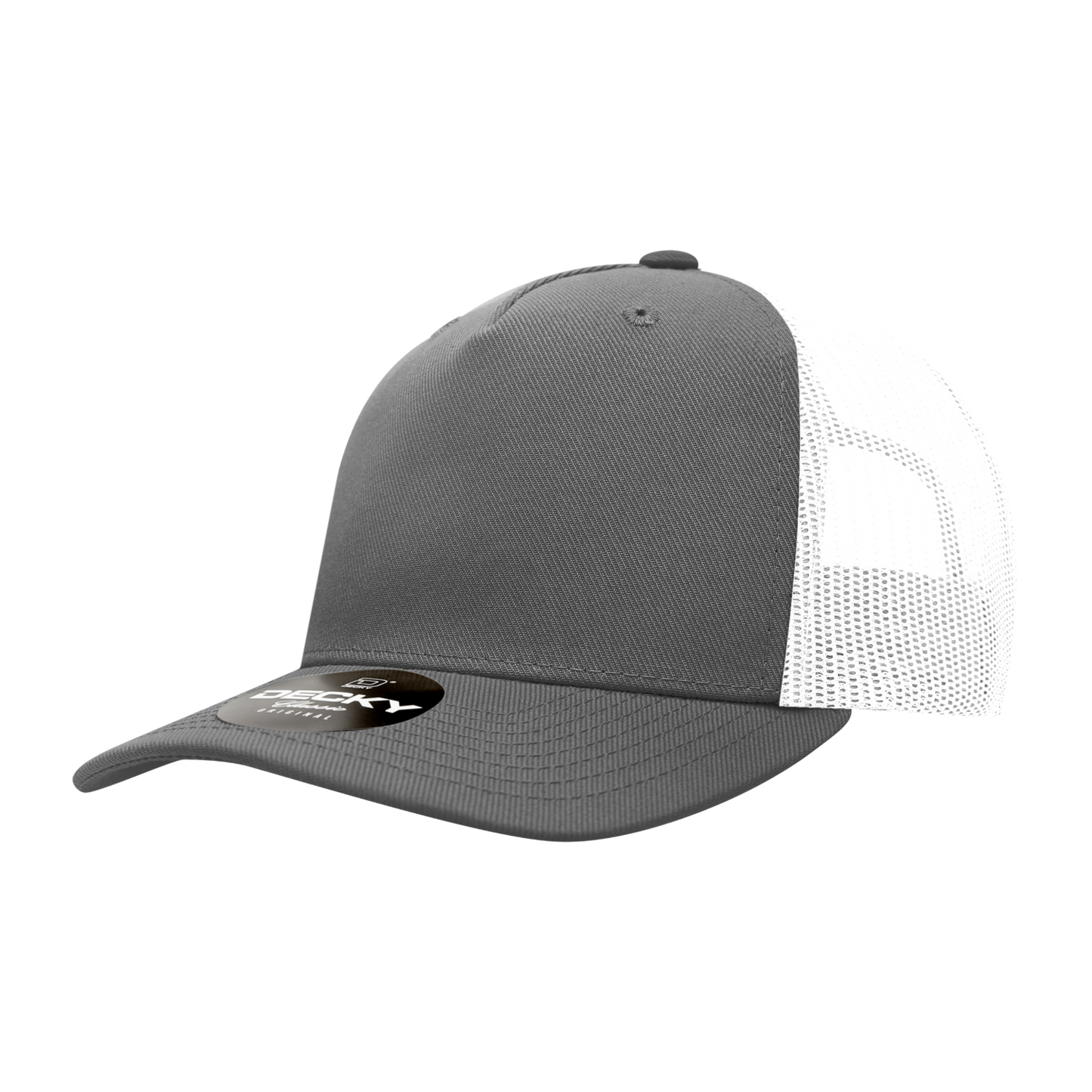 Decky 6039 5 Panel Mid Profile Structured Acrylic/Polyester Trucker Hat