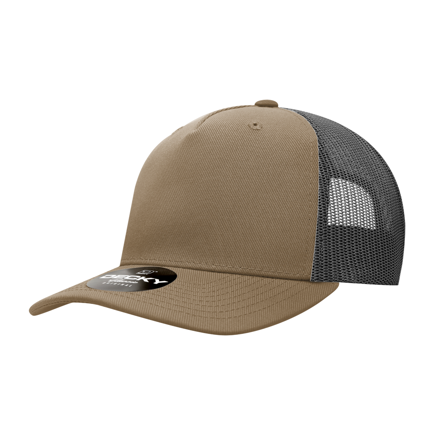 Decky 6039 5 Panel Mid Profile Structured Acrylic/Polyester Trucker Hat