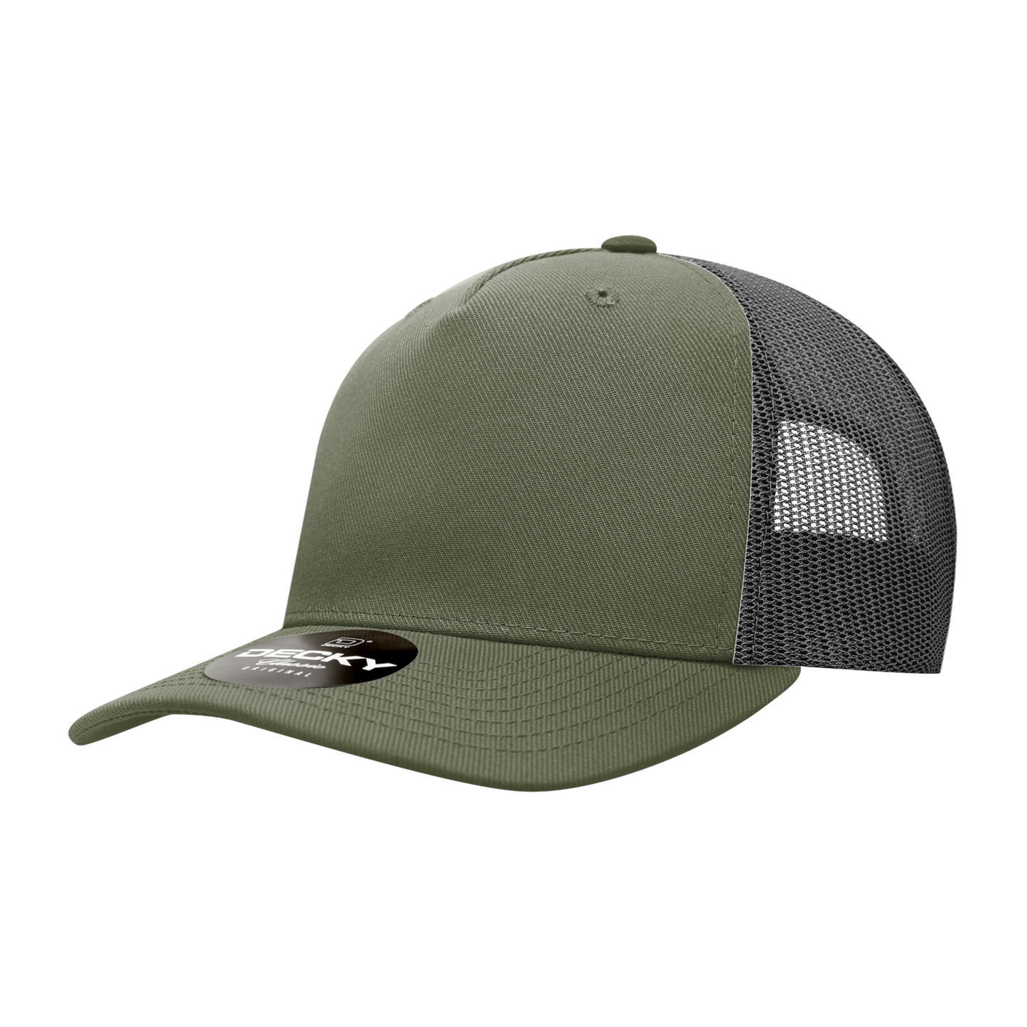 Decky 6039 5 Panel Mid Profile Structured Acrylic/Polyester Trucker Hat