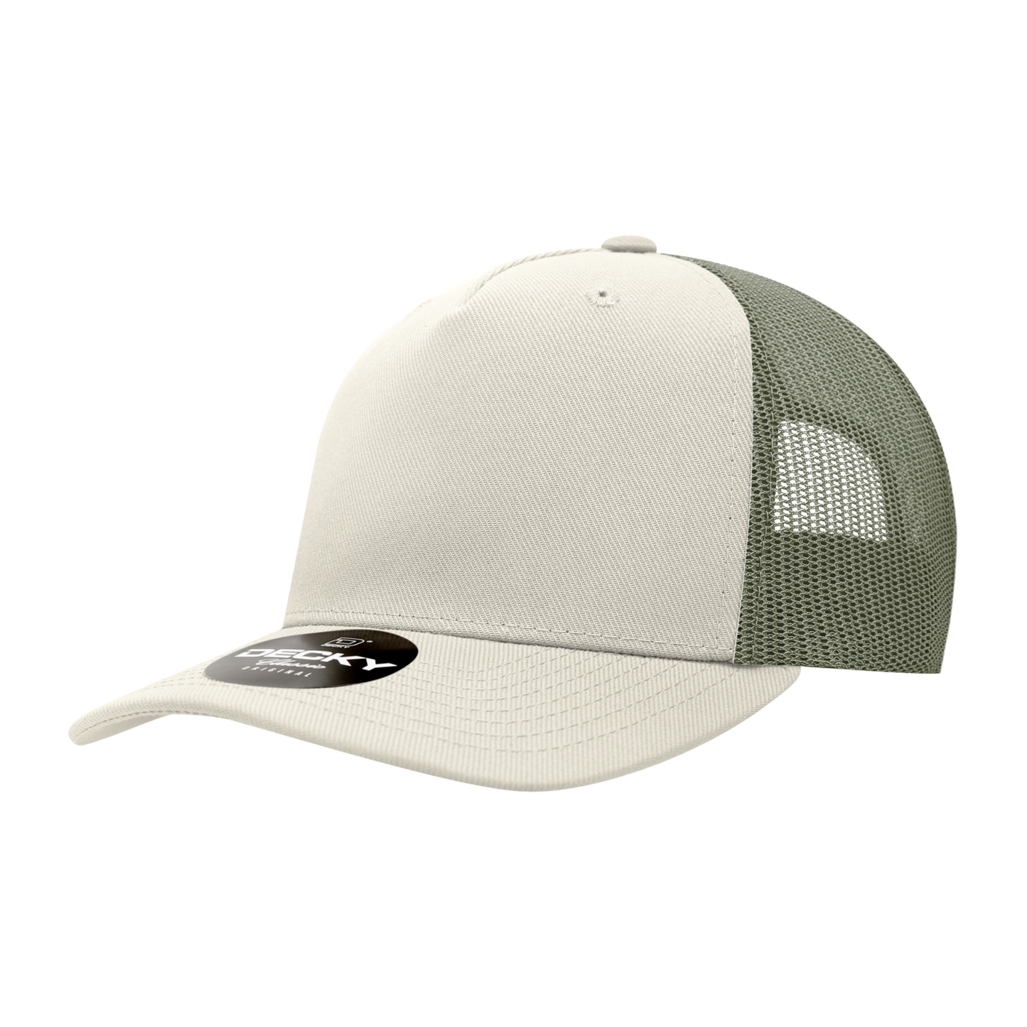 Decky 6039 5 Panel Mid Profile Structured Acrylic/Polyester Trucker Hat