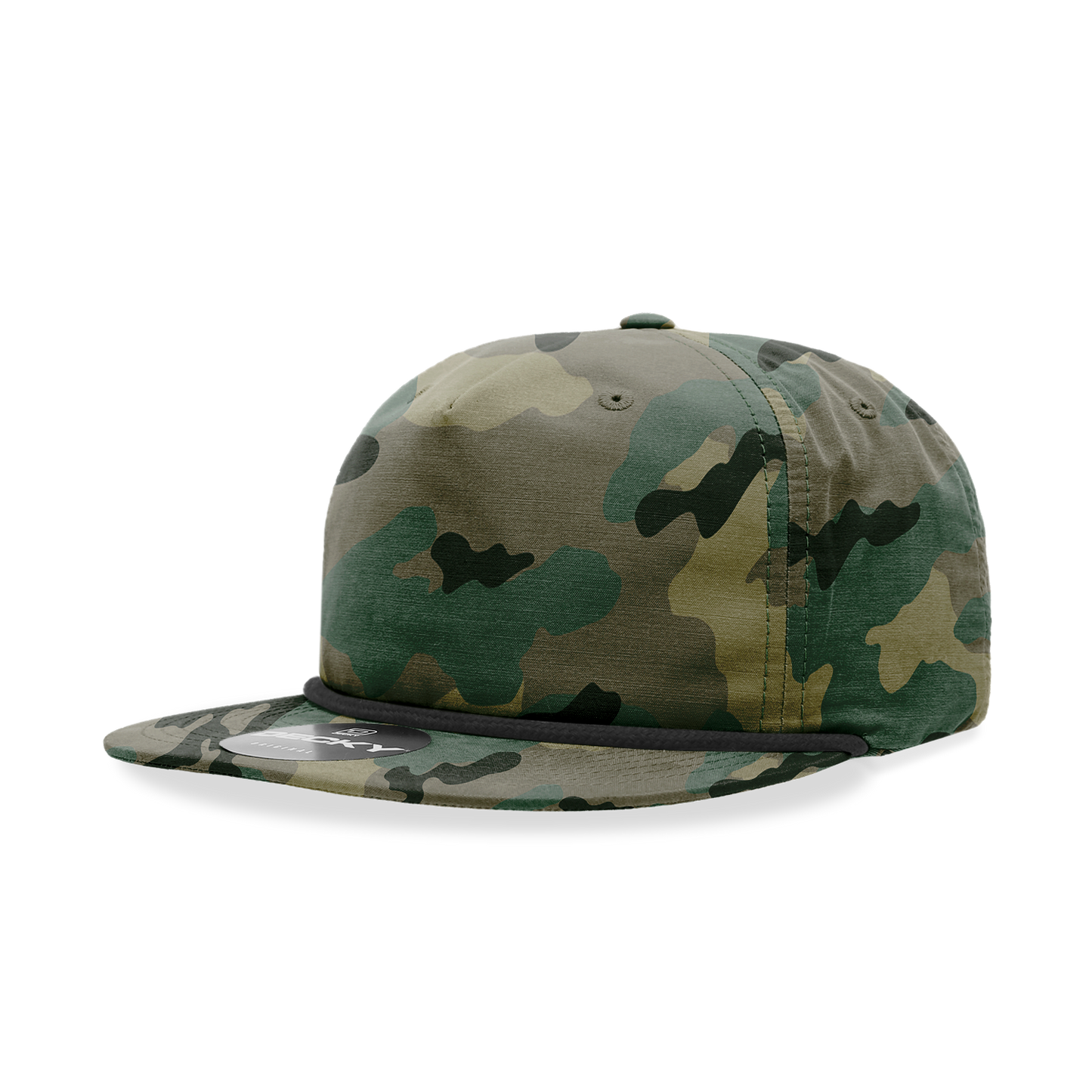 Decky 6044 5 Panel High Profile Relaxed Camo Rope Hat