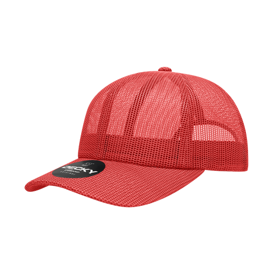 Decky 6047 6 Panel Mid Profile Relaxed Mesh Trucker Hat