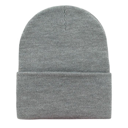 Decky 613 Acrylic Long Beanie Knit Cap - Blank