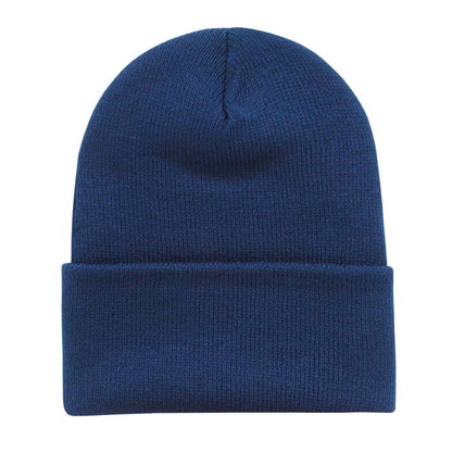 Decky 613 Acrylic Long Beanie Knit Cap - Blank