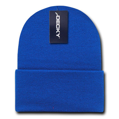 Decky 613 Acrylic Long Beanie Knit Cap - Blank