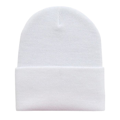 Decky 613 Acrylic Long Beanie Knit Cap - Blank